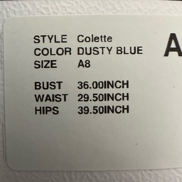 Formal dusty blue dress bridesmaid or mother of groom size 8 - Picture 8 of 9